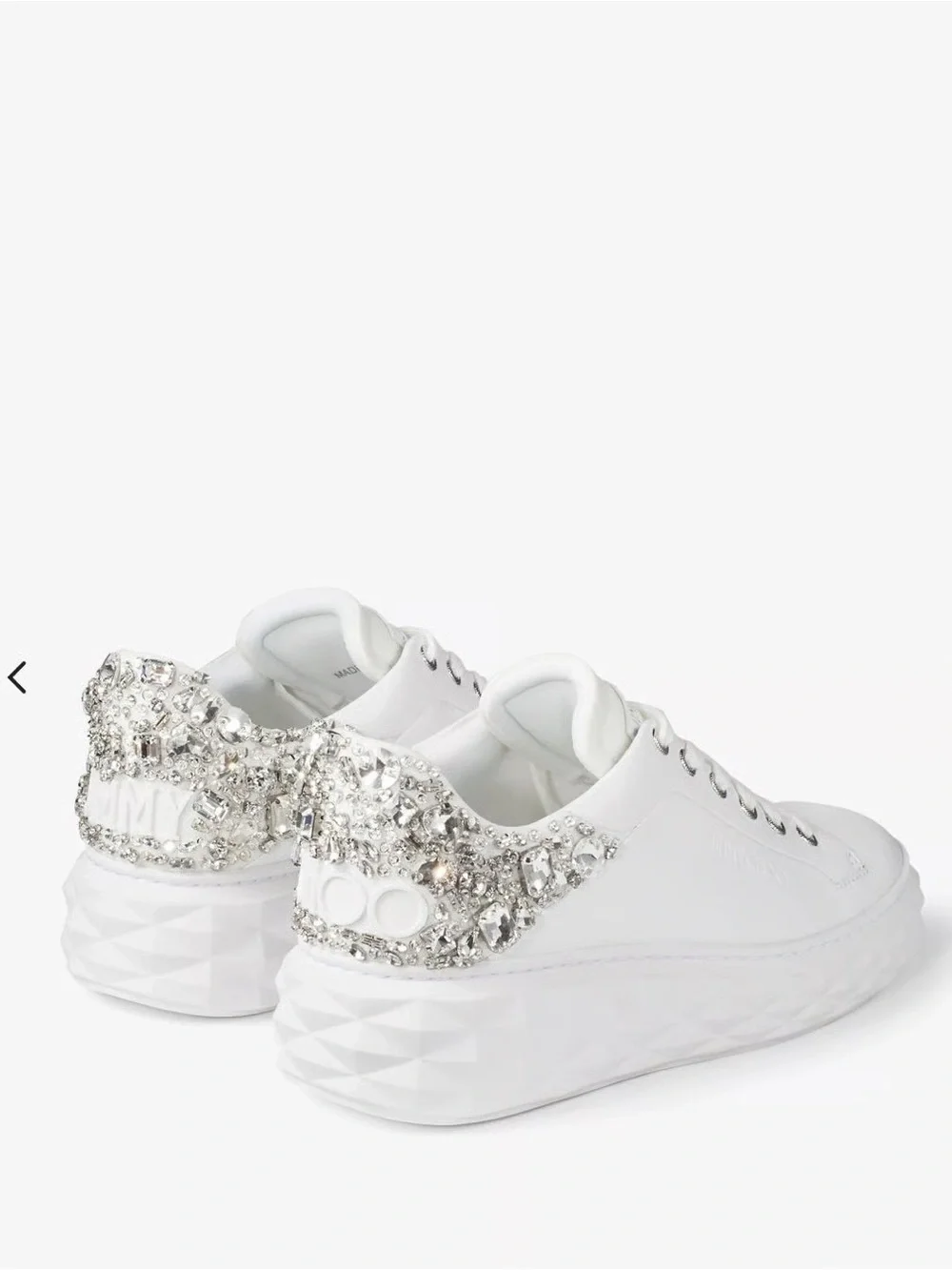 JIMMY CHOO Diamond Maxi Crystal-Embellished Sneakers $1,595 37